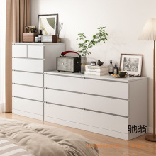 五斗柜卧室收纳抽屉式储物柜子斗柜实木色小户型简易床尾置物柜