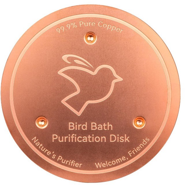 跨境亚马逊鸟浴铜盘bird bath disk鸟水池清洁器铜净化器铜片定制