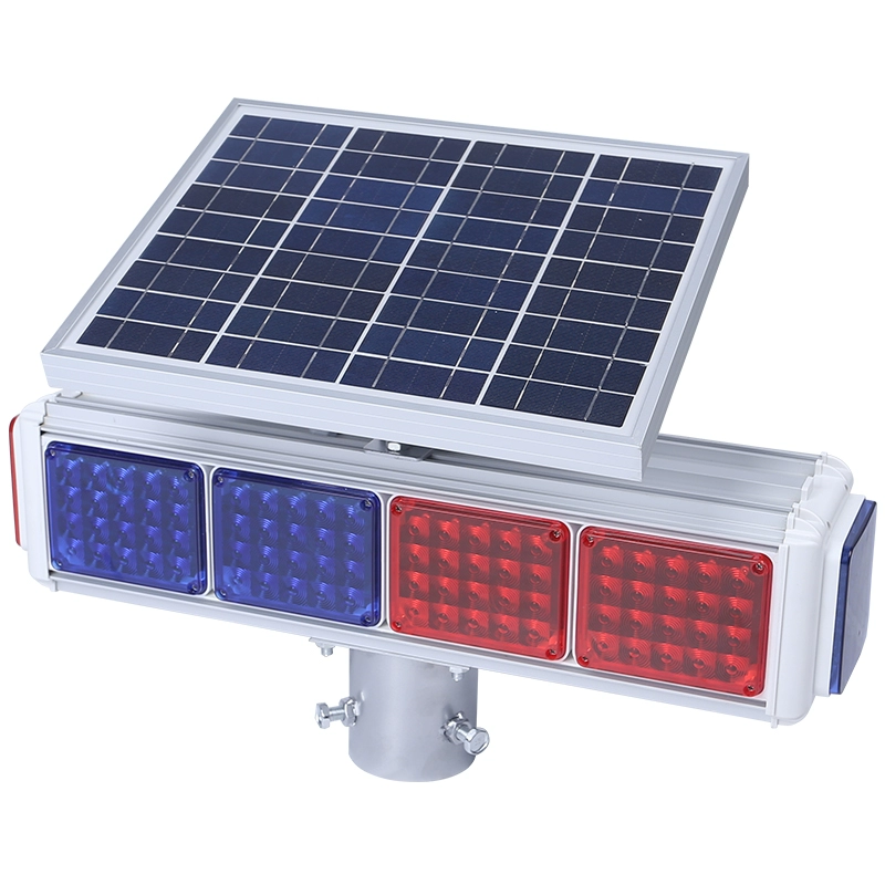 Солнечная вспышка четыре огни двухсторонние сигнальные огни дорожные светодиодные световые огни дорожные знаки