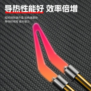 Automobile bumper repair welding plastic plastic welding machine accessories copper tube triangular hot melt flat head welding iron head