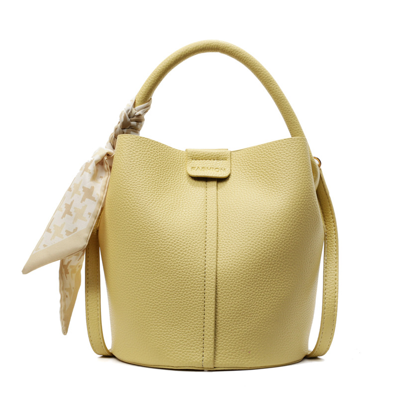 Bolso de cubo portátil de todo fósforo de moda de alta gama para mujer 2025 nuevo estilo bolso de mensajero de hombro simple casual simple