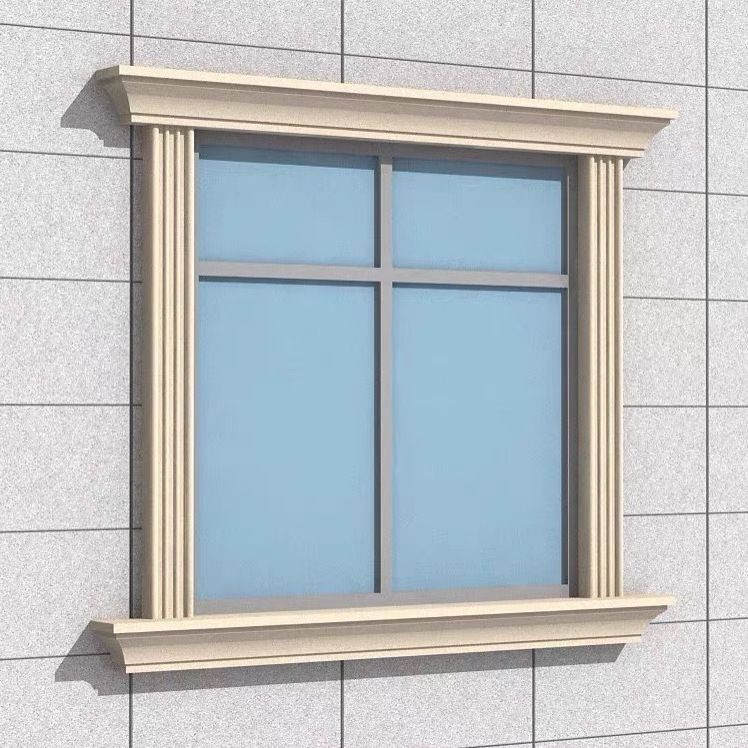 构建装饰拖线条厂家工地窗套屋檐腰线自建房罗马柱ps浮雕e外墙粱