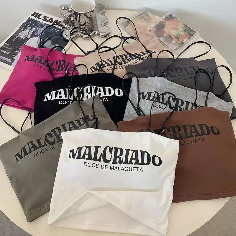 Чистый хочу ветер Короткий без рукавов с нагрудным коврик жилет женская наружная одежда Slim Babes чистый буквенный принт верхний прилив