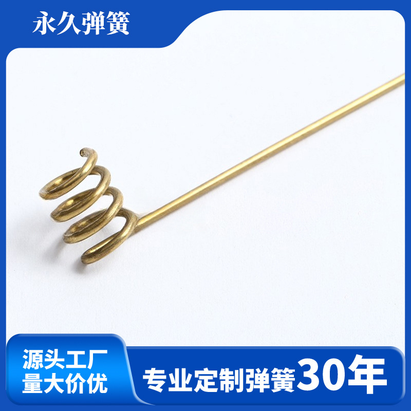 厂家直销 铜钱弹簧 供应镀镍扭簧卡簧 弹簧 批发