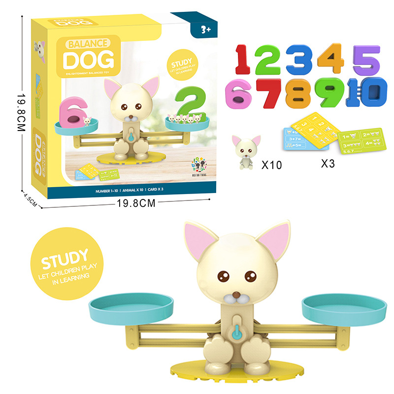 Nueva educación temprana de los niños Qizhi escritorio equilibrio juego cachorro equilibrio mini digital equilibrio ciencia y educación Juguetes