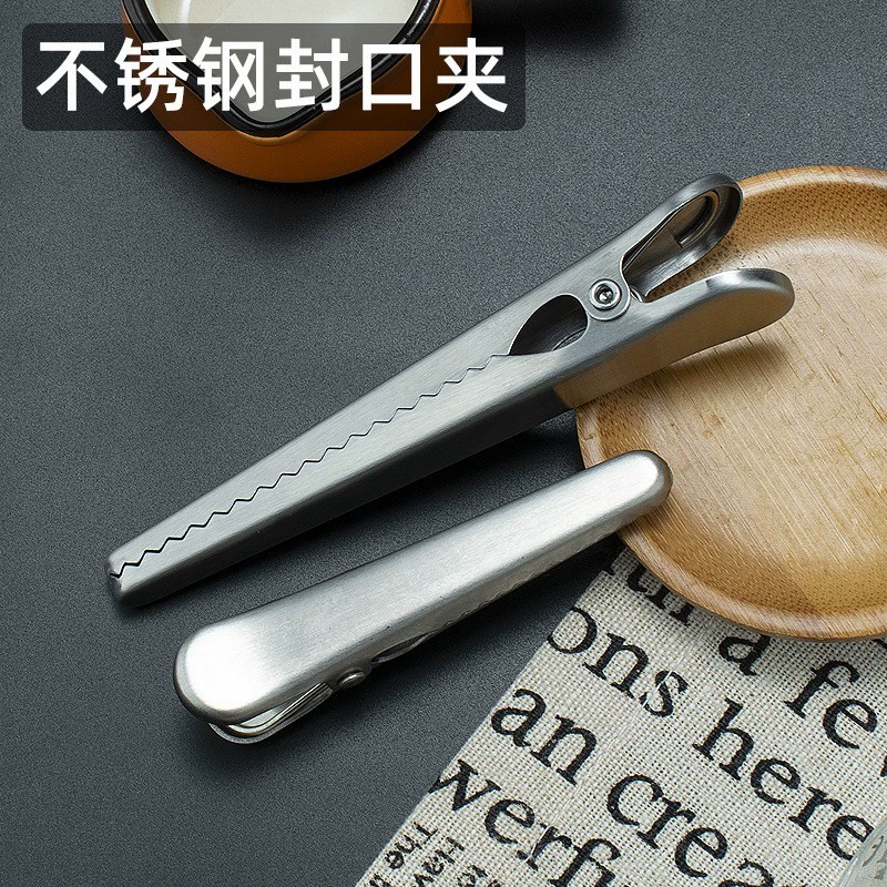 Уплотнительный зажим из нержавеющей стали Крокодил клип пищевой мешок уплотнительный Зажим Кофе сухое молоко мешок уплотнительный зажим Многофункциональный кухонный зажим