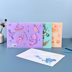 Transparent plastic file bag a4 student office information bag pp file bag snap stationery bag test paper storage bag