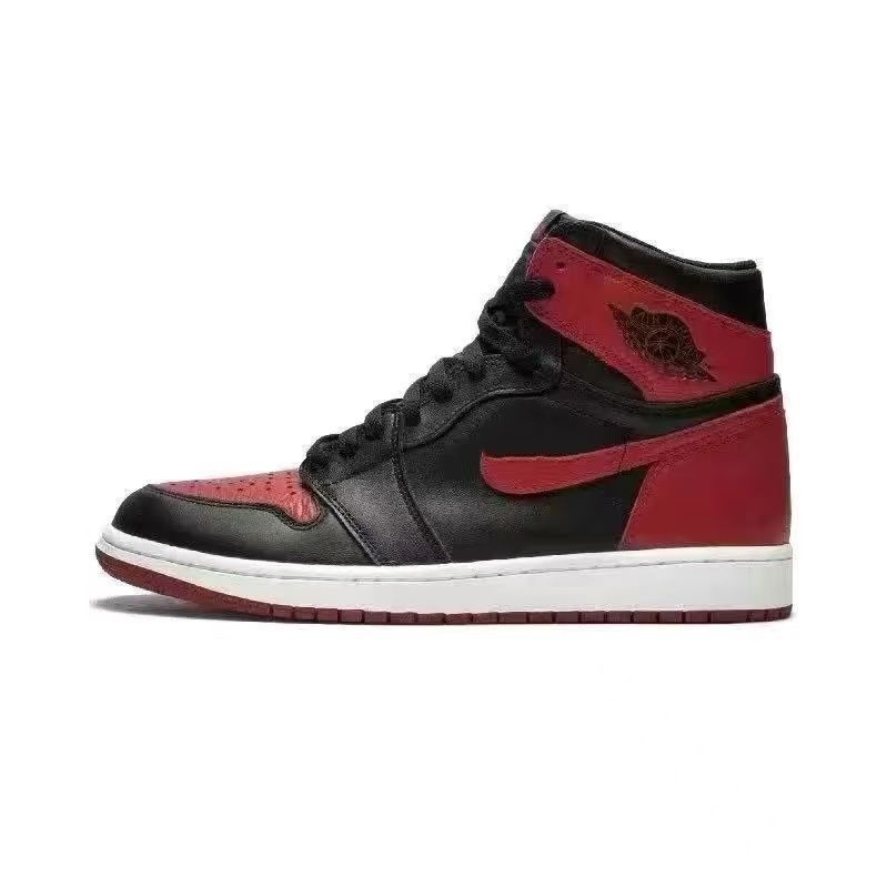 Comercio exterior AJ1 zapatos blancos y negros panda zapatos de baloncesto de alto tamaño Joe1 azul blanco puro de Carolina del Norte pareja zapatos casuales image 15