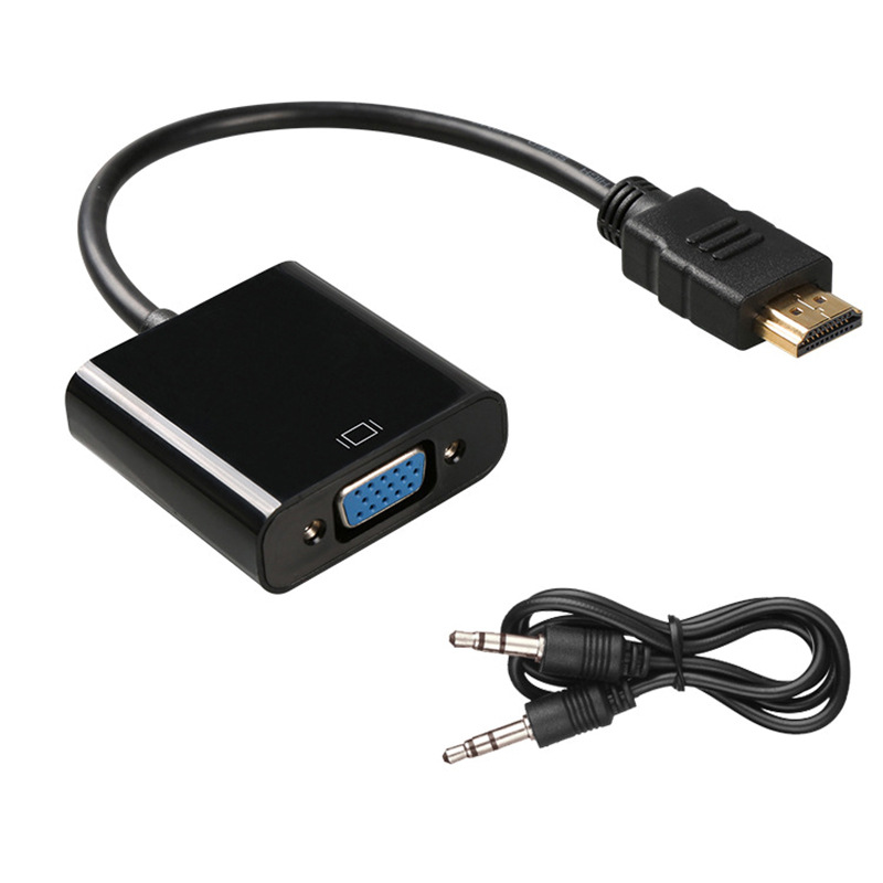 Adaptador/Convertidor de HDMI a VGA, Soporta Audio/Video
