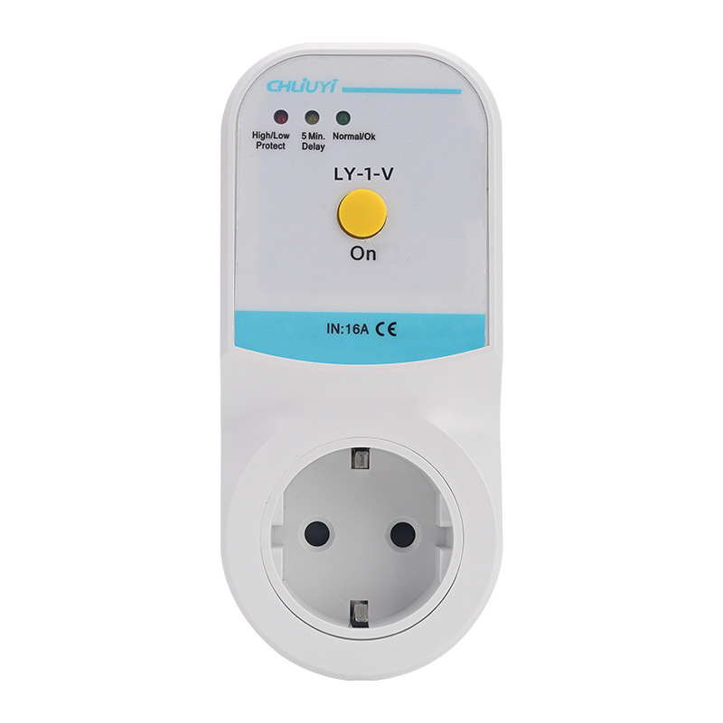 跨境新款欧盟LY-1-V计量插座220V 16A过欠压保护过流过载保护功能|undefined