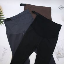 孕妇裤外穿显瘦秋冬新款孕妇无痕鲨鱼皮裤可调节托腹裤孕妇打底裤