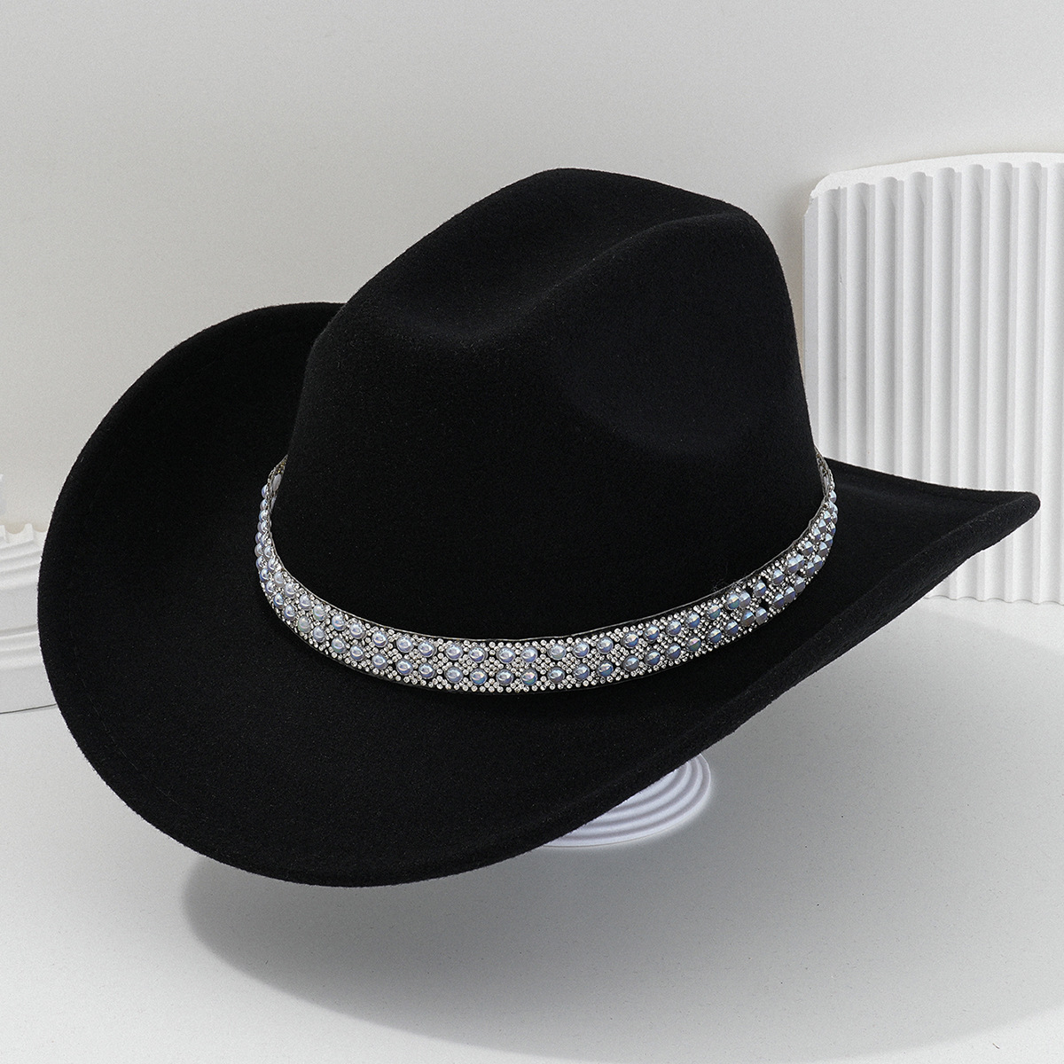 Sombrero de Vaquero para Novia de Poliéster Térmico para Bodas y Conciertos image 9