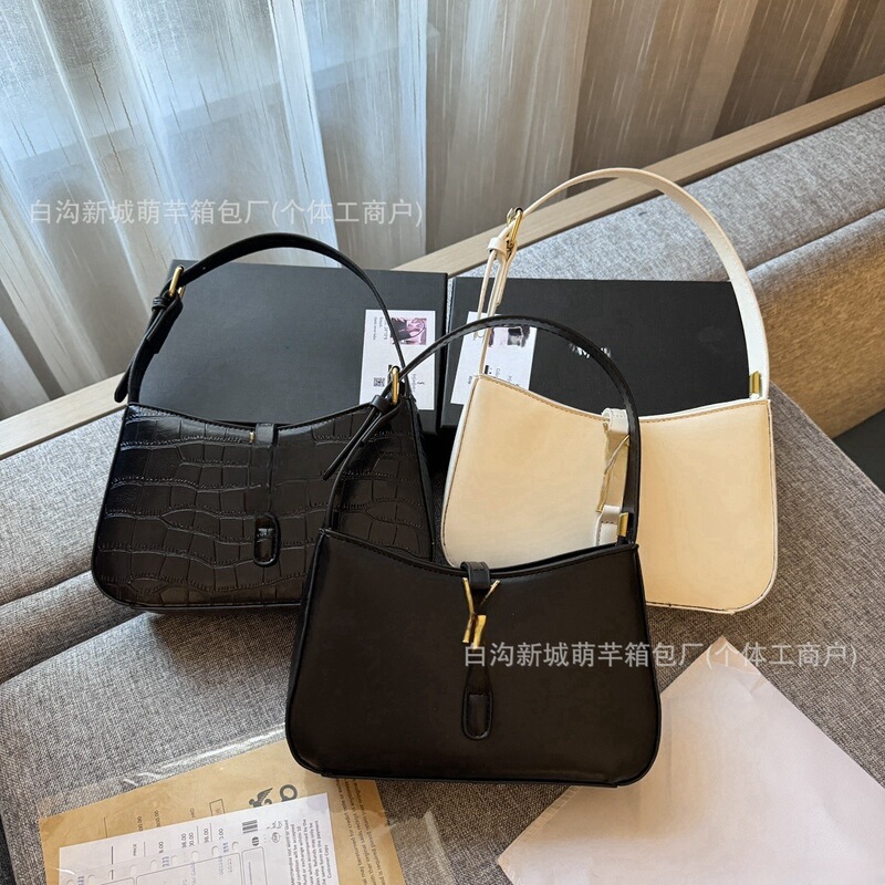 2025 Forest Style Single Shoulder Crossbody Women's Bag Ys Underarm Bag Cross-Border Versatile Crocodile Pattern Women's Bag Simple and Fashionable