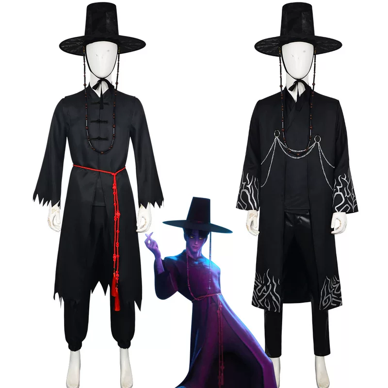 Black set for boys, cosplay