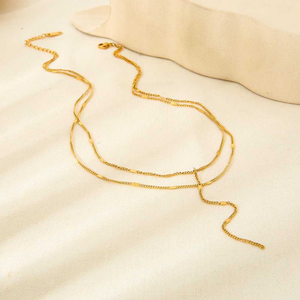 Minimalist Stainless Steel Chain Necklace For Women And Men_voghion.com