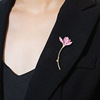 High-end elegant brooch, protective underware lapel pin, pin, suit, accessory, Chinese style, simple and elegant design