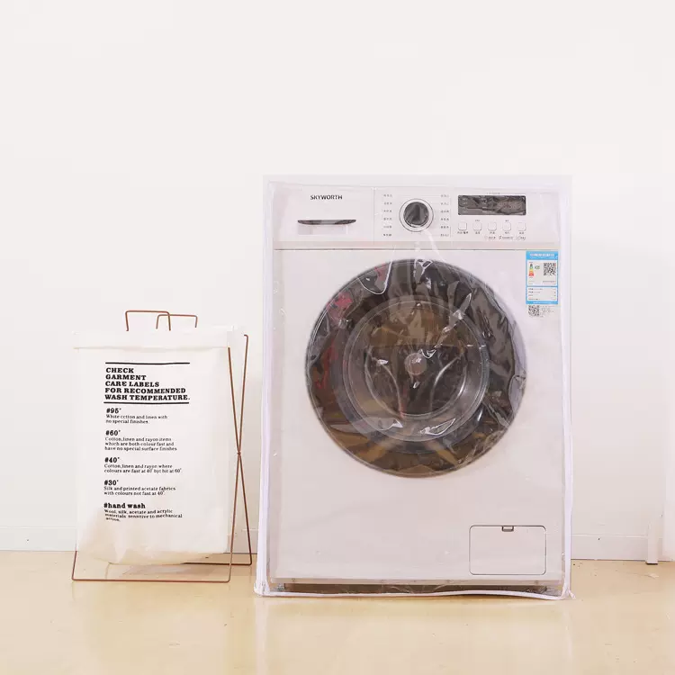 PVC透明家用洗衣机防尘罩全自动滚筒洗衣机罩防晒遮灰透明罩批发