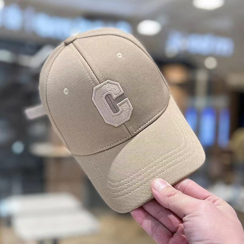 [해외직구]23 새로운 하드 탑 입체 자수 큰 C 격자 야구 모자 1세트(2EA)