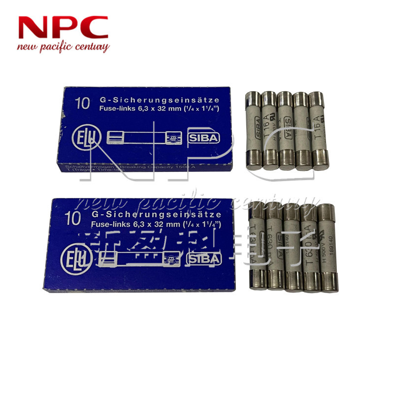 189140 SIBA保险丝6.3*32慢熔陶瓷保险管H500V T1600MA T1.6A