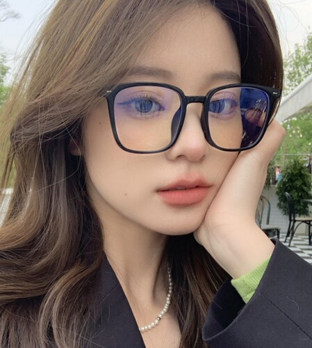 New finished myopia glasses, fashionable retro glasses frames, plain mirrors, versatile anti-blue light glasses for men and women