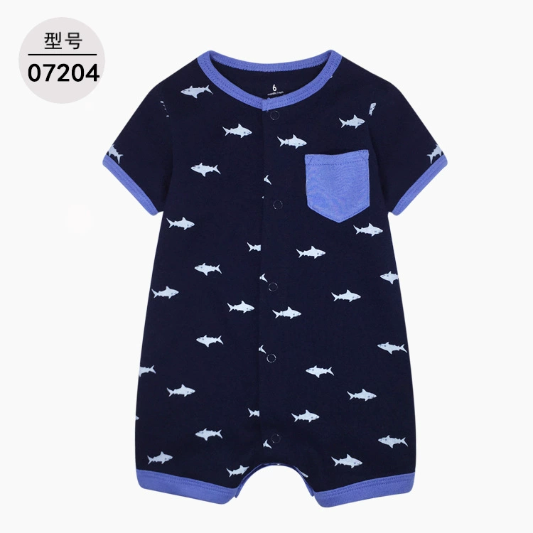 Детский комбинезон с короткими рукавами (Carterbaby), унисекс хлопковая ткань улитка, размеры 6–24M