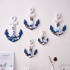 Mediterranean Ship Anchor Decoration Home Decor Iron Anchor Wall Hanging 32cm Anchor Wood Decor