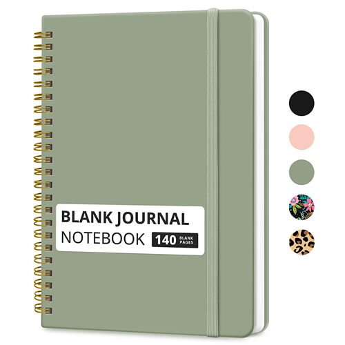 Amazon High-Quality Woven Notebook with Detachable Spiral Binding, Index Cards, Creative 6*8 Inches Sticky Note Notebook