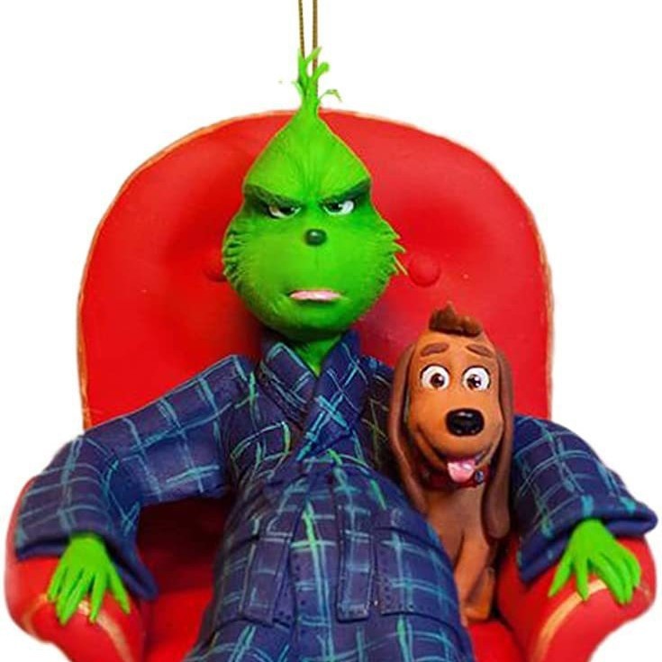 Grinch transfronterizo monstruo de piel verde árbol de Navidad colgante Grinch acrílico artesanía decoración de Navidad colgante