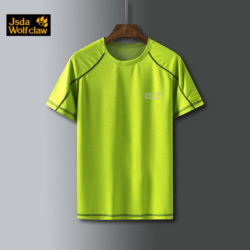 Equipo corriendo ropa de secado rápida mujer suelta al aire libre ropa de secado rápida deportiva de manga corta camiseta de hombre gran fábrica comercio al por mayor