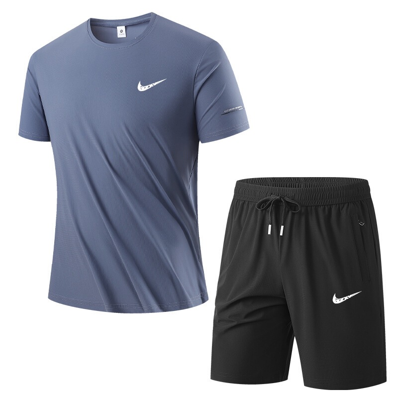 2026 Ice Silk Sports Suit for Men, New Outdoor Short-Sleeve Shorts Set, Loose Quick-Dry Short Set for Men, Running Set 2026 Ice Silk Sports Suit for Men, New Outdoor Short-Sleeve Shorts Set, Loose Quick-Dry Short Set for Men, Running Set