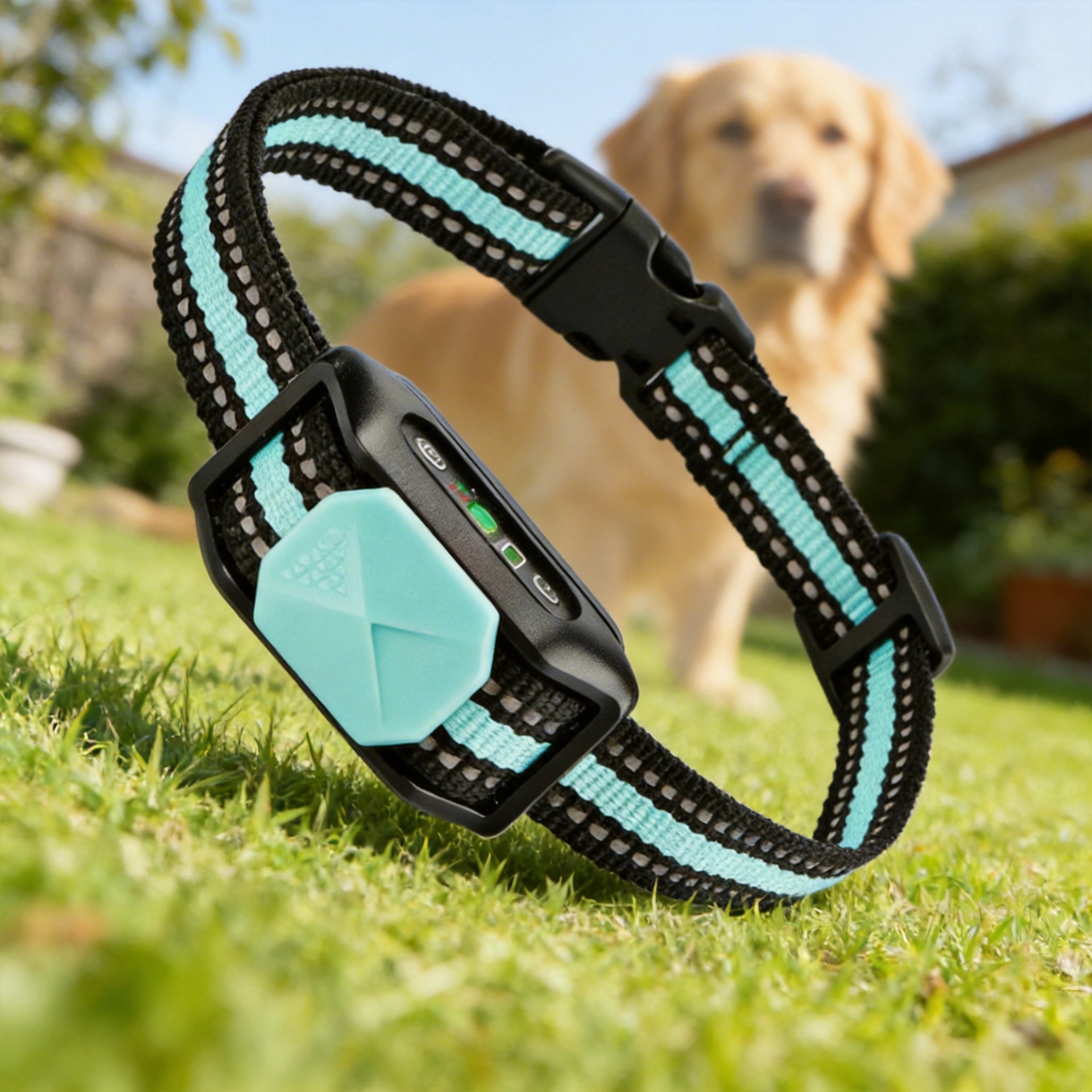 宠物用品厂家新款充电防水止吠器训狗器声音可变震动电击训练项圈