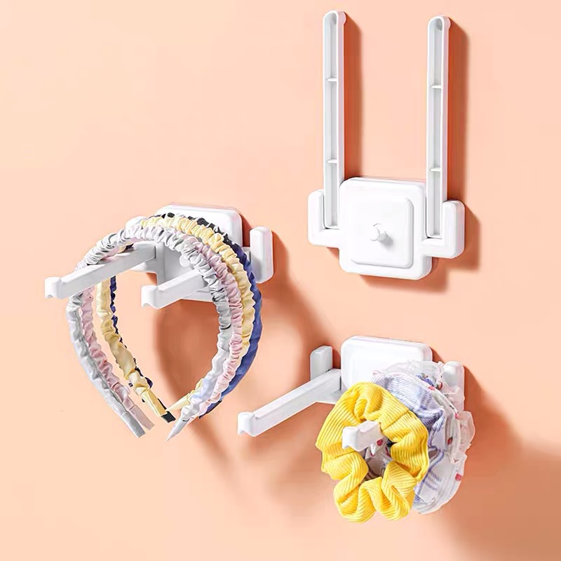 Hair accessories storage artifact hair hoops, hair ties, hair ties organizer, dormitory wall-mounted wall-free punch-free storage bracket