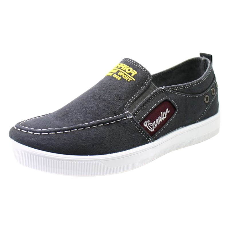 Весенне-осенняя аутентичная домашняя мужская обувь, мужская парусиновая обувь, обувь без шнуровки для ленивых, модная легкая обувь с низким берцем, повседневная обувь