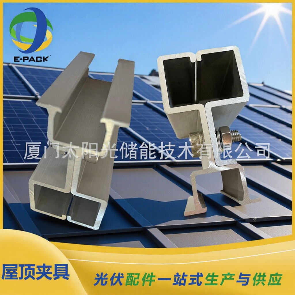 屋顶夹具 太阳能光伏支架角驰支架彩钢瓦支架角驰夹具紧固件配件