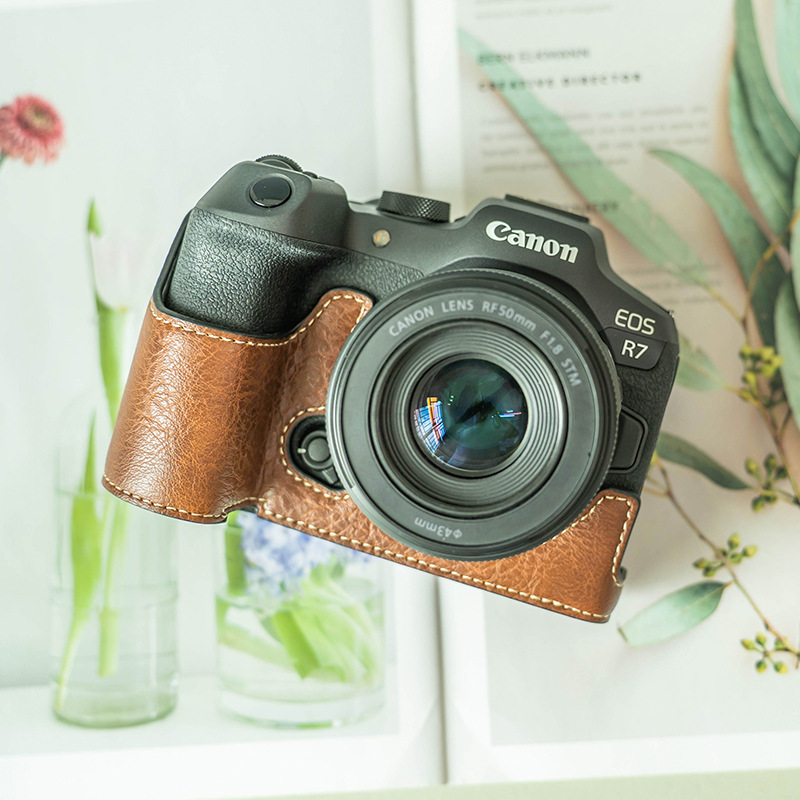 캐논 R50 보호 케이스 R10 카메라 가방 RPR8 가죽 케이스 R7 베이스 백 R5 보호 케이스 R6 2 세대 액세서리 R100