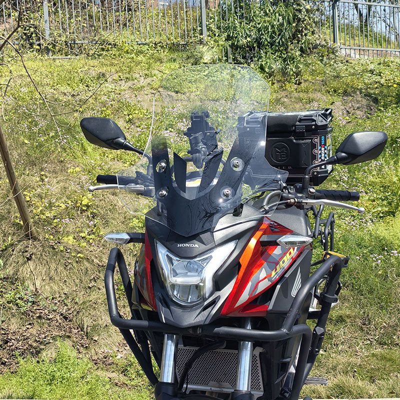 Modified Heightened Windshield – Honda Motorcycle front windshield - transparent-40-thick-46cm-high-cb400x500x-dedicated