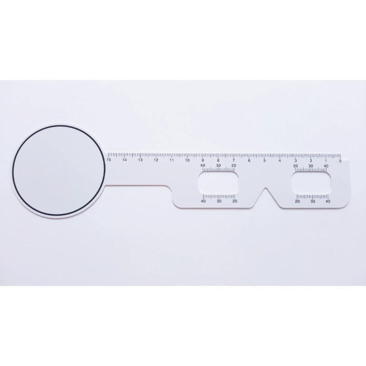 Форма очков, измеряющих Межзрачковое расстояние, ПВХ, блокирующая глаза, линейка для офтальмологии