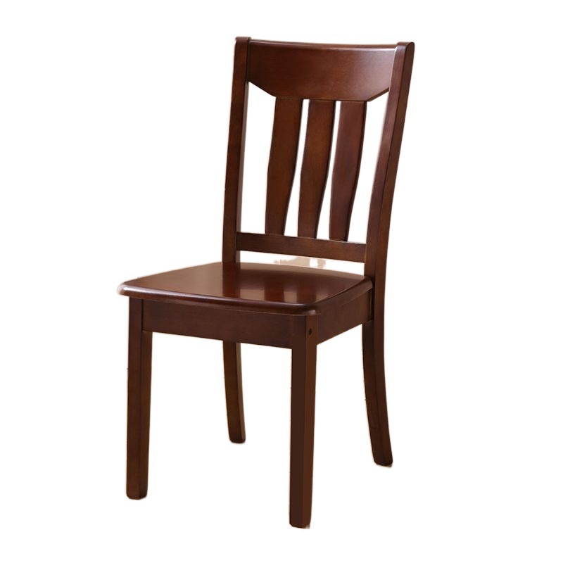 Silla de madera maciza, silla con respaldo, silla de comedor, silla simple para el hogar, taburete, hotel de ocio, restaurante, mesa y silla de comedor al por mayor