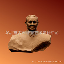 玻璃钢人物雕塑仿铜像纪念馆校园历史古代名人半身像真人肖像制作