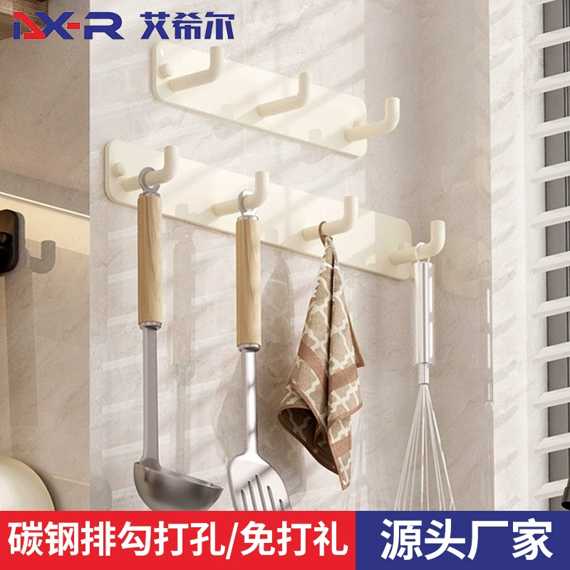 Кухонный крючок без перфорации липкий Крючок Прочный клей тапочка ложка стойка дверь Туалет крючок стеллаж для хранения