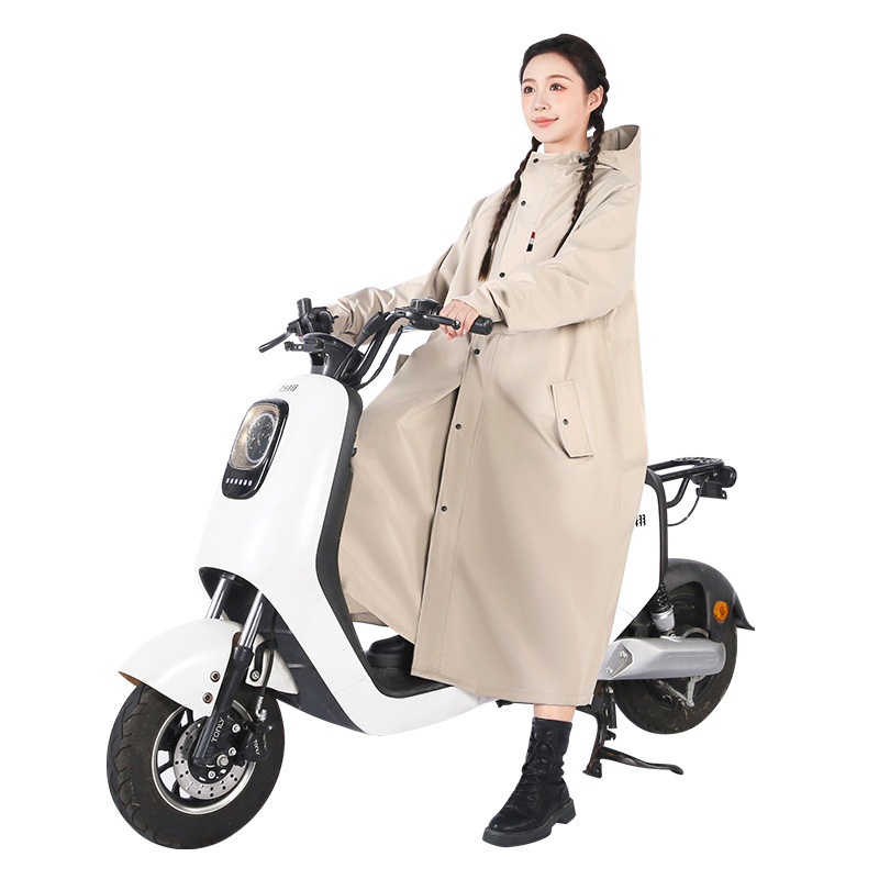 電気自動車レインコートワンピースウインドブレーカー全身ワンピース袖付きロング防雨サイクリングポンチョ防雨ジャケット|undefined