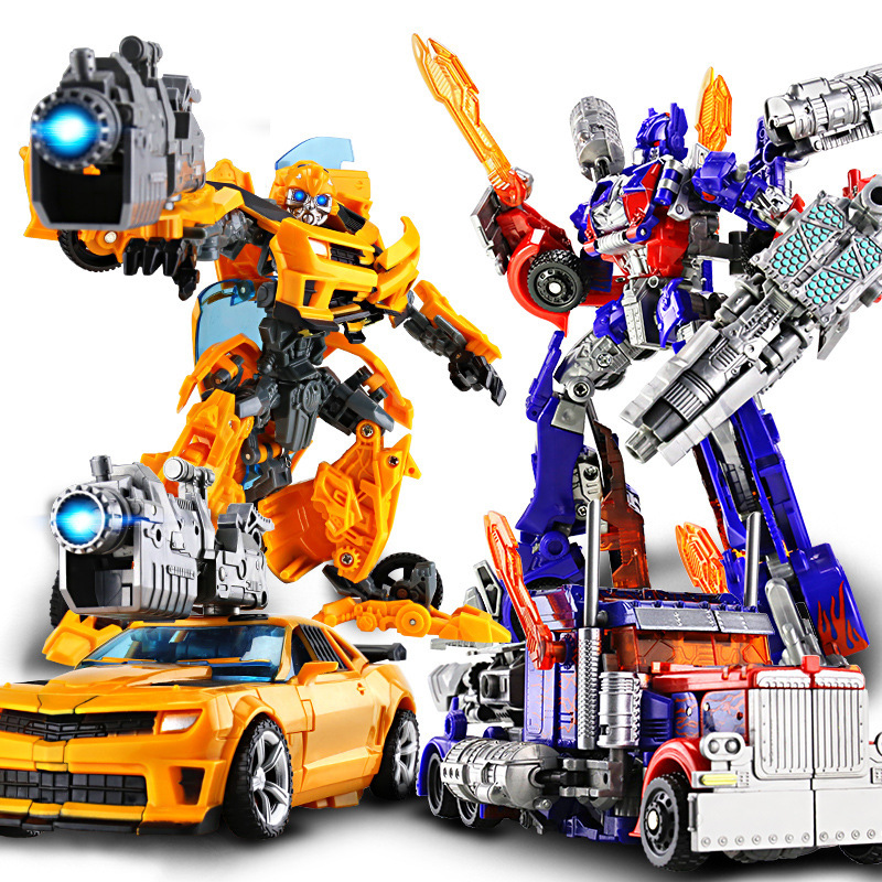 Transfiguration Toy Model Car King Kong Robot Bumblebee Dinosaur Steel Cable Handmade Alloy Genuine Children Boy