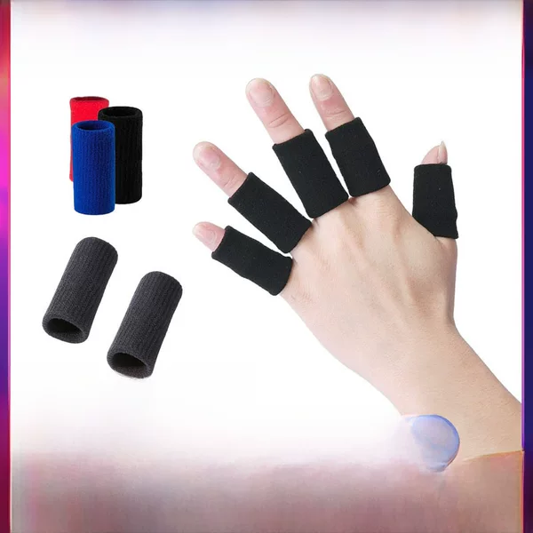 Cross-border Nylon Finger Protector Joint Sleeve Sports Fitness Training Finger Sleeve Taekwondo Protector Basketball Protector Wholesale