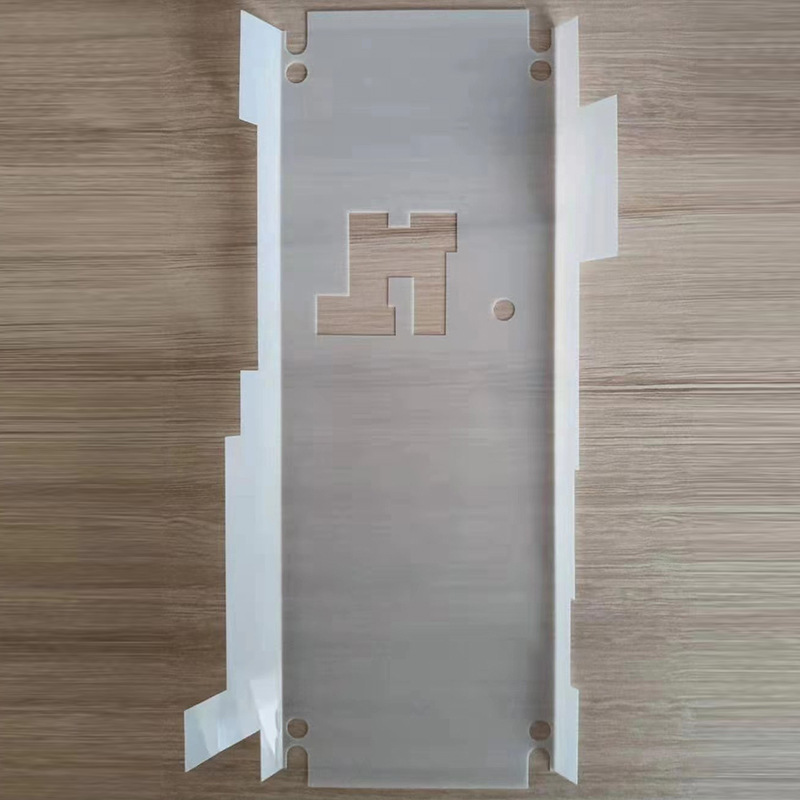 厂家模切黑色磨砂塑料耐高温PC插座绝缘片防火阻燃PET麦拉片垫片