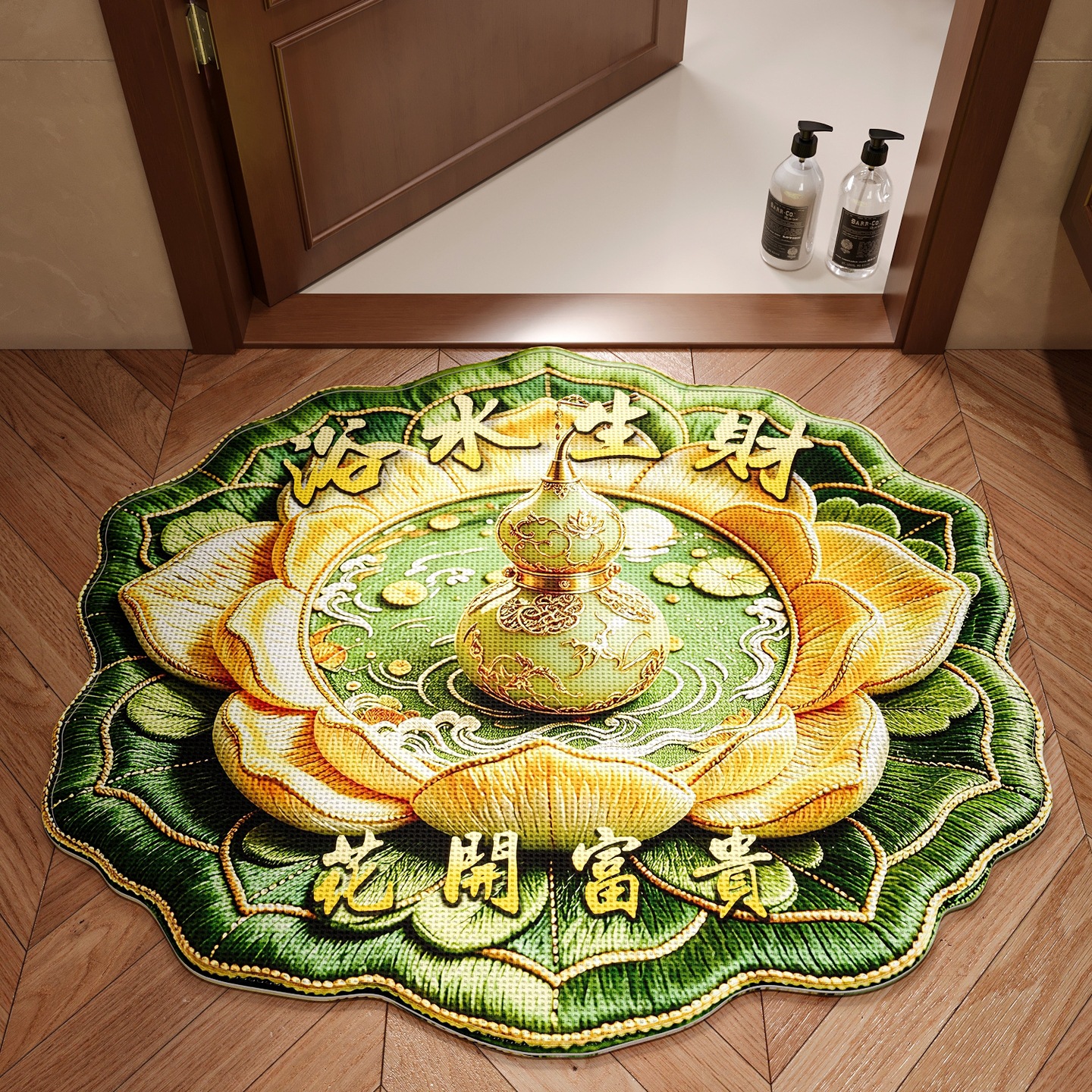 Nueva alfombra de suelo de baño chino, barro de diatomeas, almohadilla de pies absorbente de agua, almohadilla antideslizante de baño doméstico antisucio