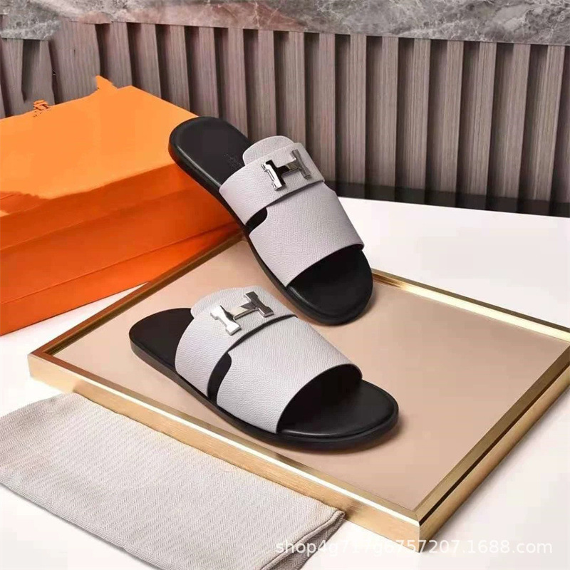 2023 Oriente Medio comercio electrónico transfronterizo h pantuflas para hombres zapatos planos del sudeste asiático comercio exterior europeo y americano chanclas originales