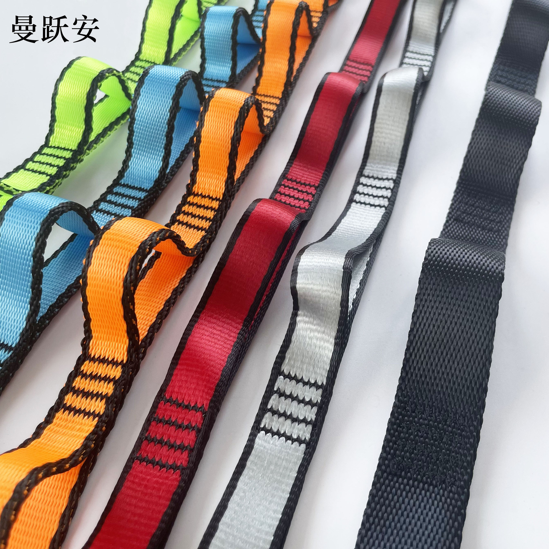 Factory direct air yoga hammock extension belt flat belt high strength polyester webbing extension belt chrysanthemum rope chrysanthemum belt