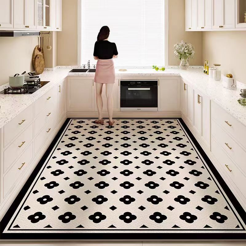 Alfombrilla especial para cocina, impermeable y a prueba de aceite, pvc, tapete de cuero para el hogar, tapete antideslizante y antisucio para el vestíbulo