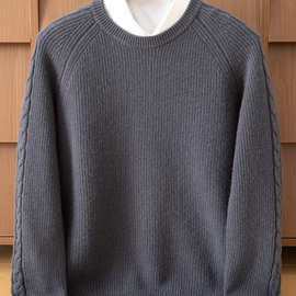 2025秋冬新款半高领羊绒衫男士羊绒保暖毛衣休闲百搭针织打底衫