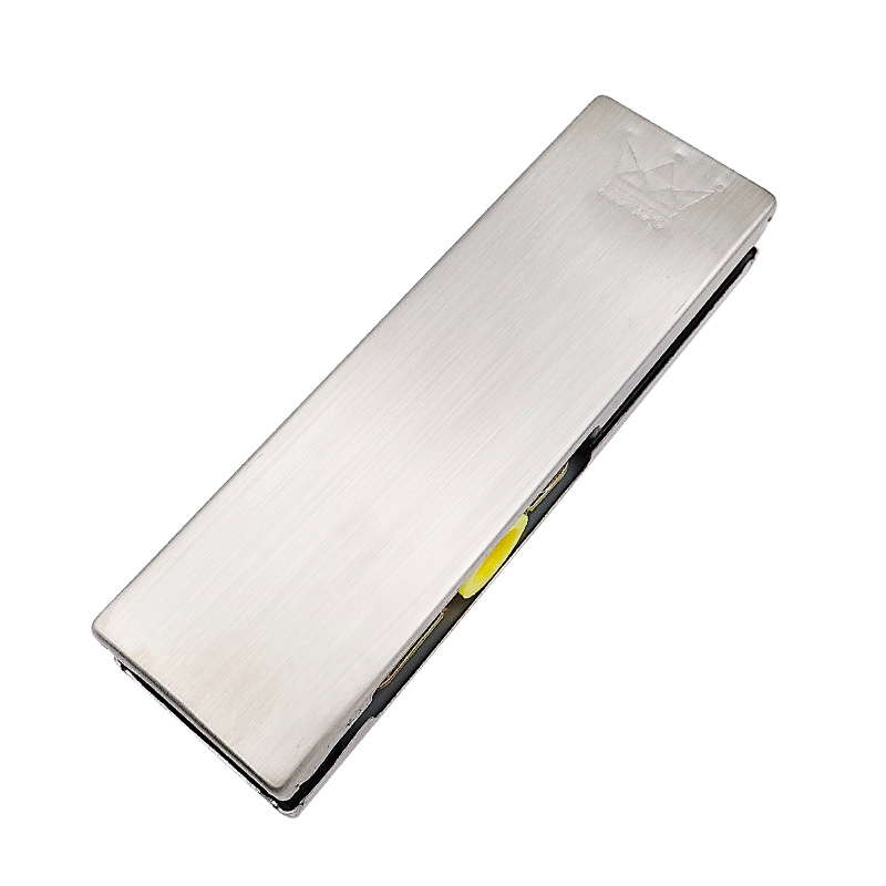 Frameless glass door clip dumb black yellow Titanium Rose Black titanium ground Spring top and bottom curved clip 17 character small door clip